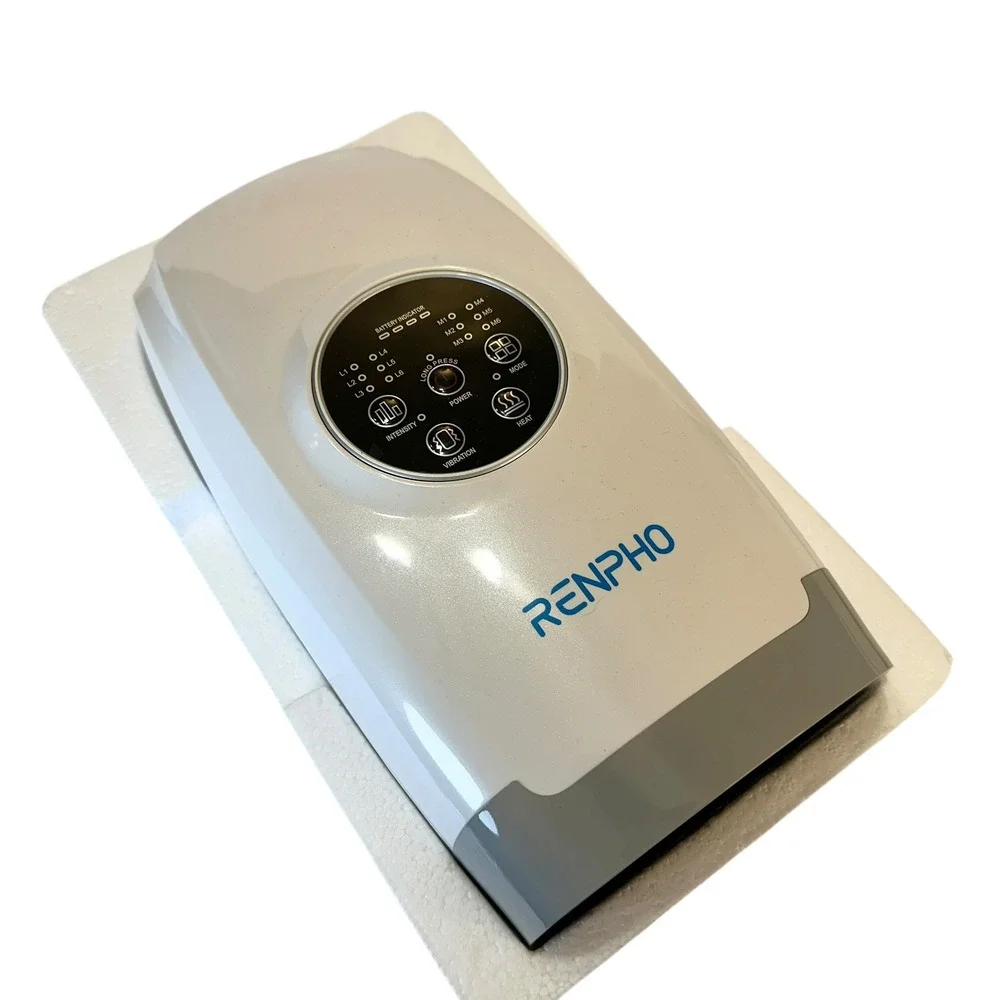 RENPHO Hand Massager R-H001 White Shiatsu Heat Vibration Cordless Rechargeable